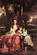 REYNOLDS, Sir Joshua Lady Elizabeth Delm and her Children oil painting on canvas